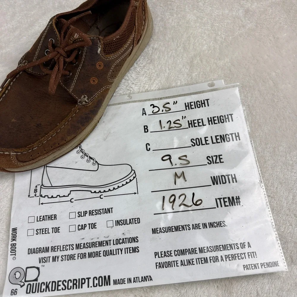 Clarks Armada English Oxford Mens 9.5 Brown Leather Boat‎ Shoes Rugged Dadcore